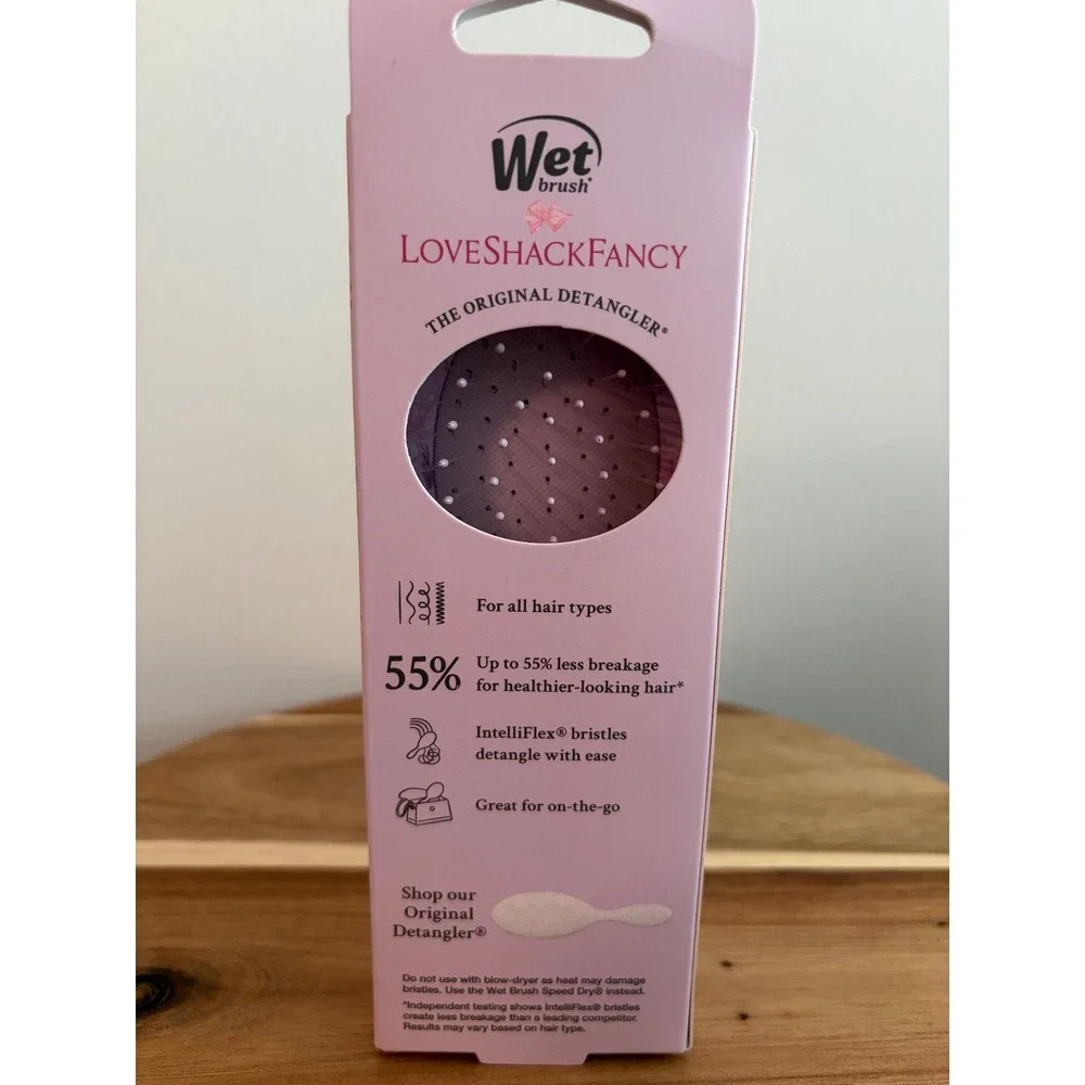 Wet Brush X Loveshackfancy Mini Detangler Brush Lavender Floral NEW